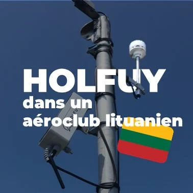 holfuy présetn dans un aéroclub lituanien